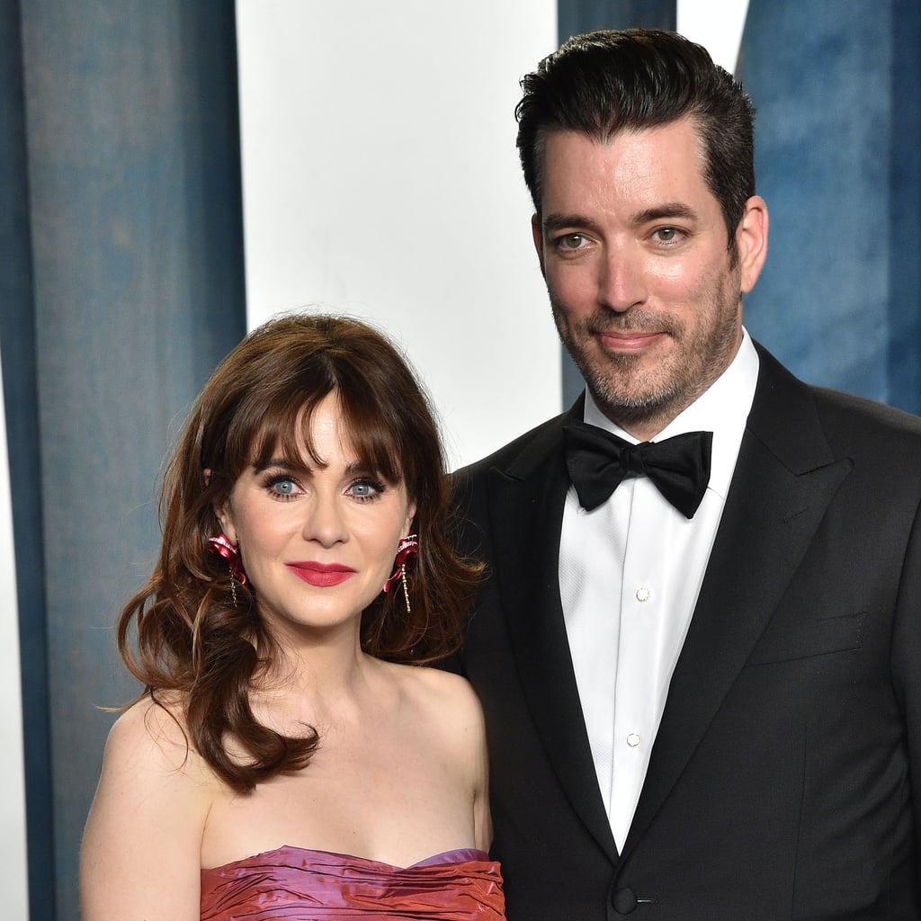 Zooey Deschanel's Engagement Nails Are Just as Colorful as Her Ring
