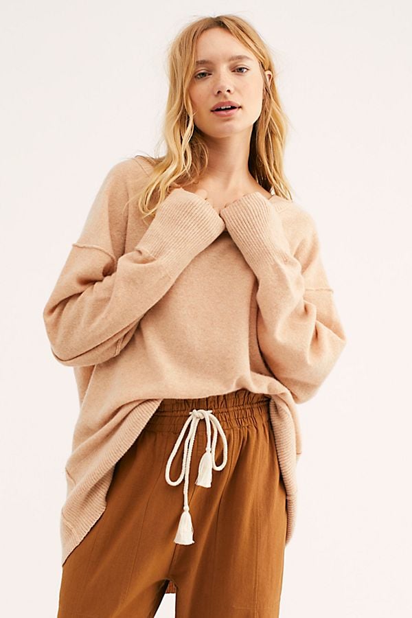 Free People Talk All Night Cashmere Sweater