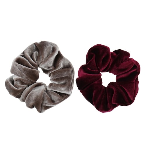 LC Lauren Conrad 2-Piece Burgundy Velvet Twister Hair Ties