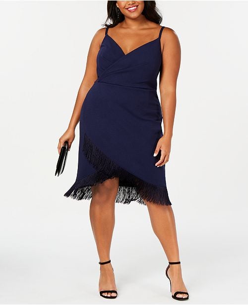 Betsey Johnson Fringe-Trim Sheath Dress