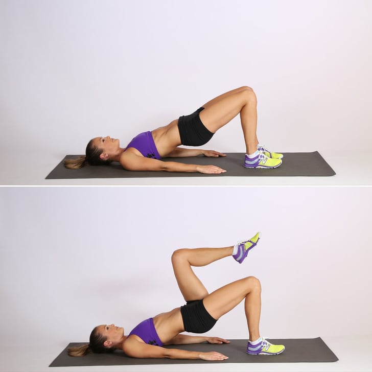 Glute Bridges With Marching Glute Exercises For Women POPSUGAR