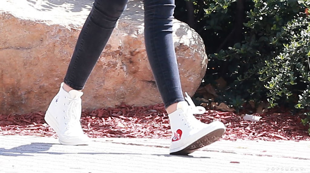 Kaia Gerber White Converse Sneakers June 2016