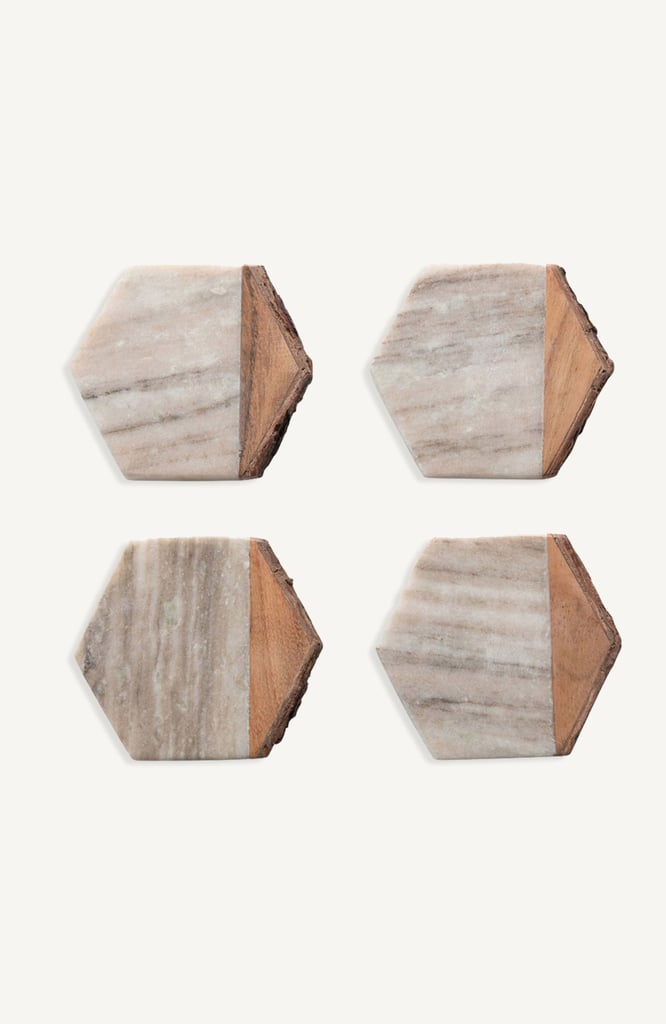 Effortless Composition Mable and Wood Coasters