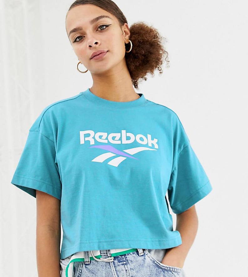 Reebok Classics Mint Vector Logo Cropped T-Shirt
