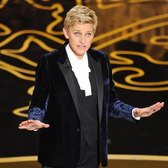 Ellen DeGeneres With Sandra Bullock at the Oscars GIF