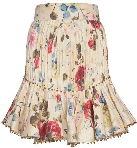 Zimmermann Embellished Flare Floral Print Skirt ($875) | What to Wear ...