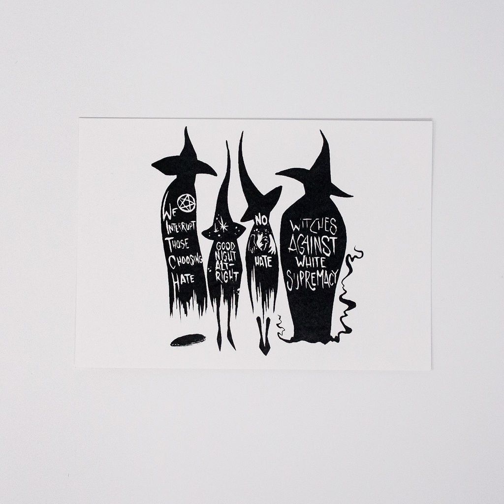 W.I.T.C.H. Boston Rally Postcard/Donation to Black Lives Matter