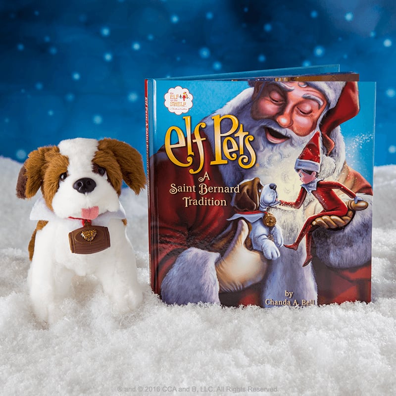 Dog elf top on the shelf