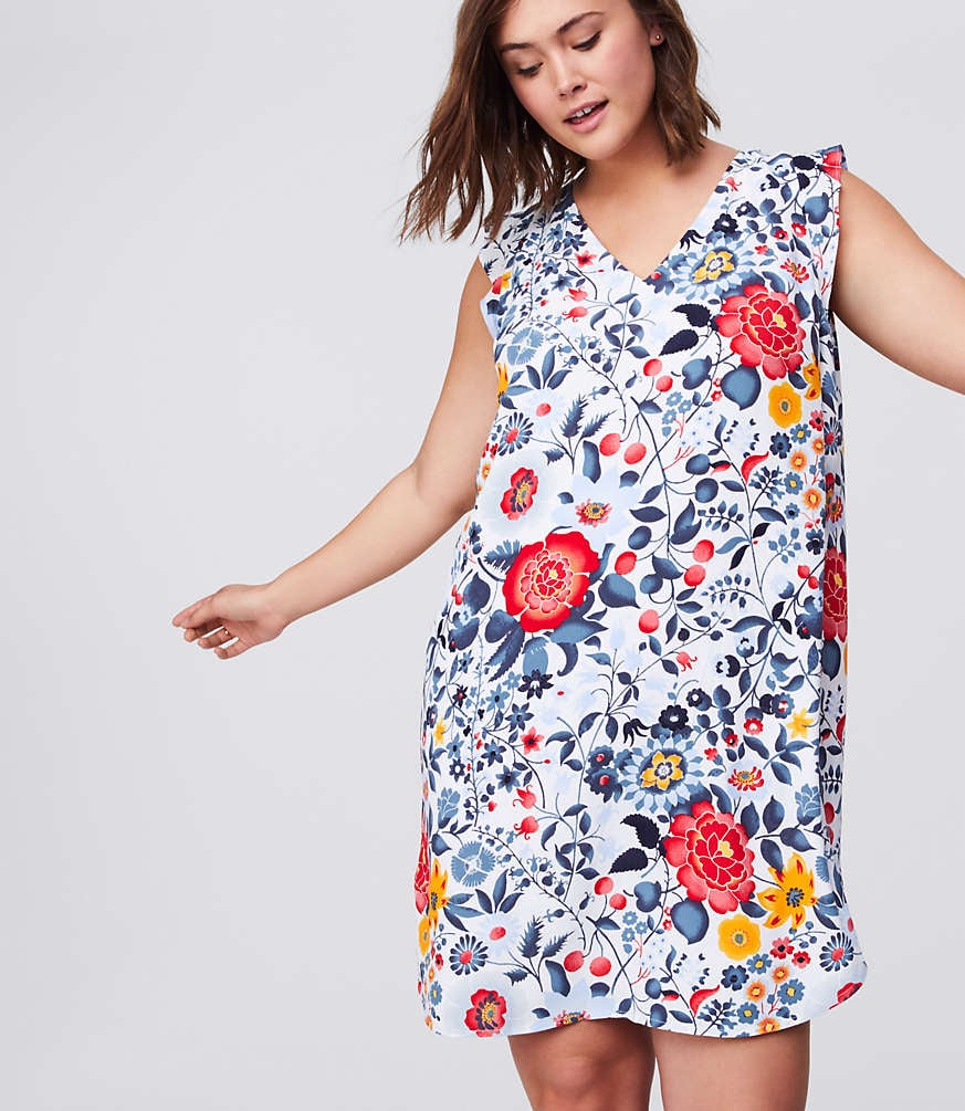 LOFT Plus Flowerbed Flutter Swing Dress ...