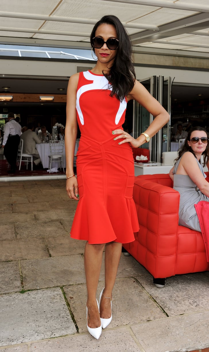 Zoe Saldana Defined Quot Red Hot Quot At The Audi International