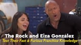 Dwayne Johnson Eiza González Hobbs and Shaw Interview Video