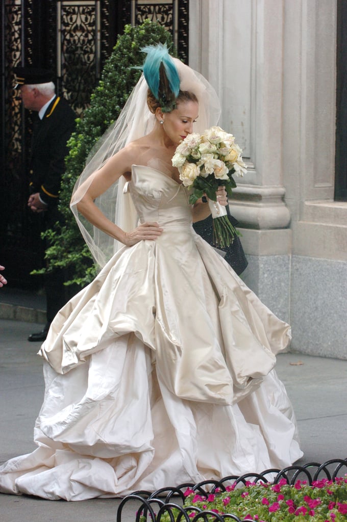 卡丽·布莱德肖的婚纱就像这样