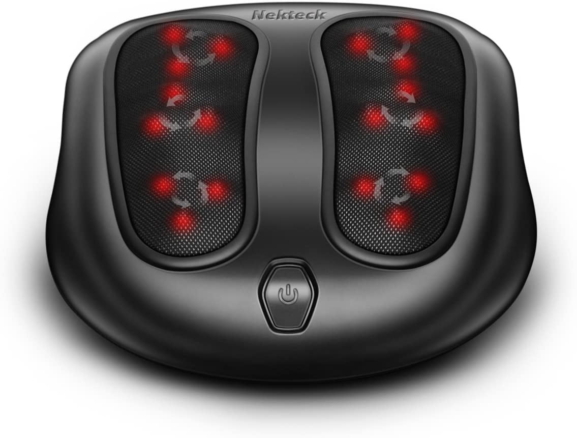 NEW NEKTECK KNEADING MASSAGER Shiatsu w/ Heat for Neck, Back, Leg & Arm  Muscles