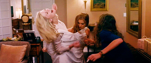 Dont Try on the Wedding Dress Bachelorette Party GIFs P