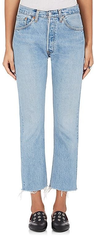 Re/Done High-Rise Crop Flare Jeans