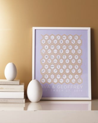 Honeycomb Guest-Book Poster