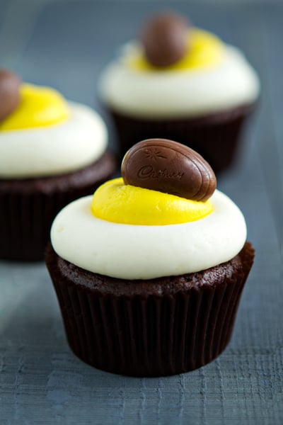 Cadbury Creme Egg Cupcakes