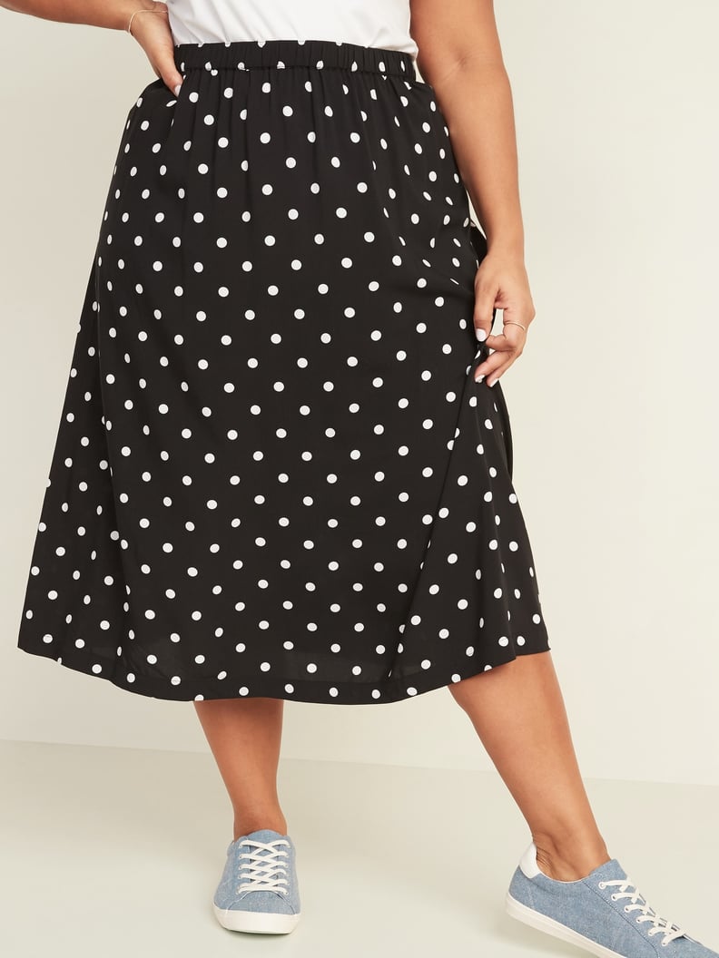 Old Navy Patterned Plus-Size Midi Skirt