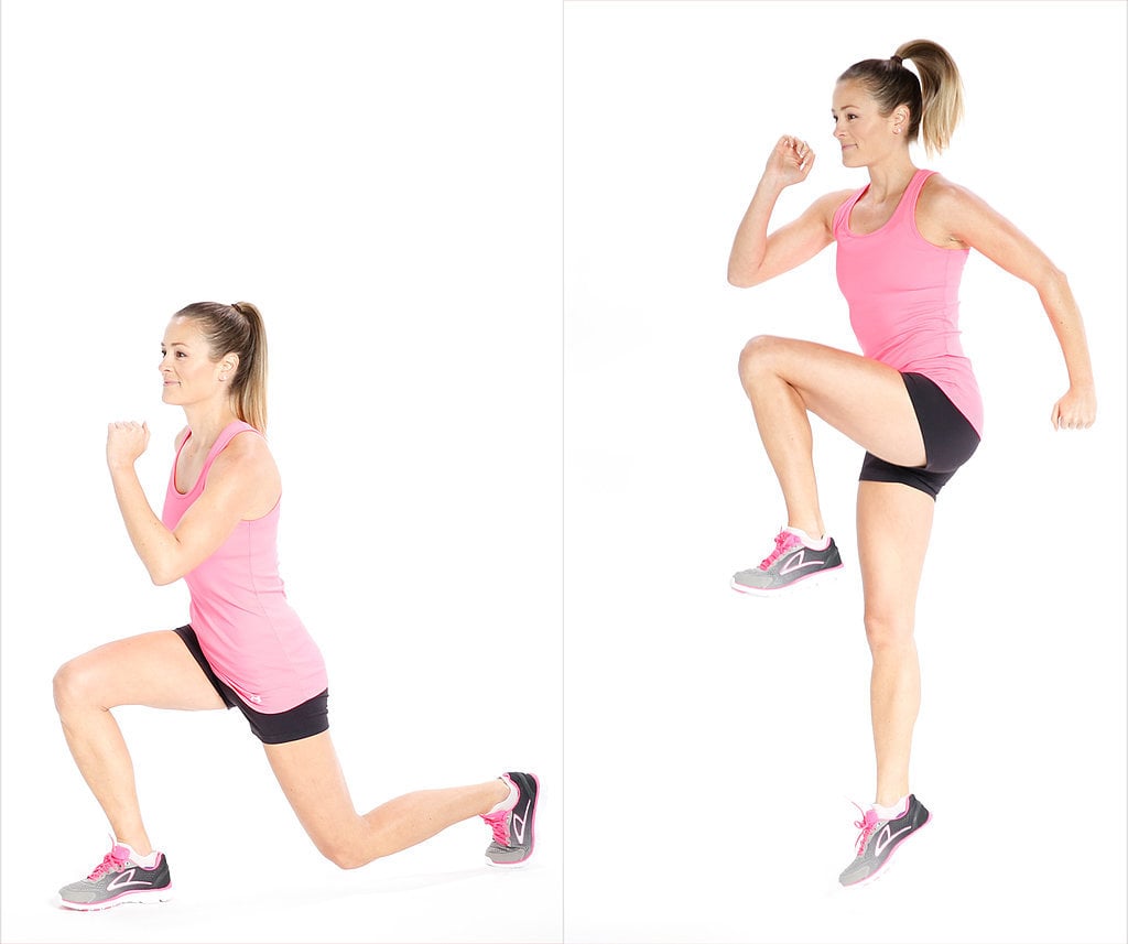 Plyometrics Reverse Lunge And Hop Best Bodyweight Exercises