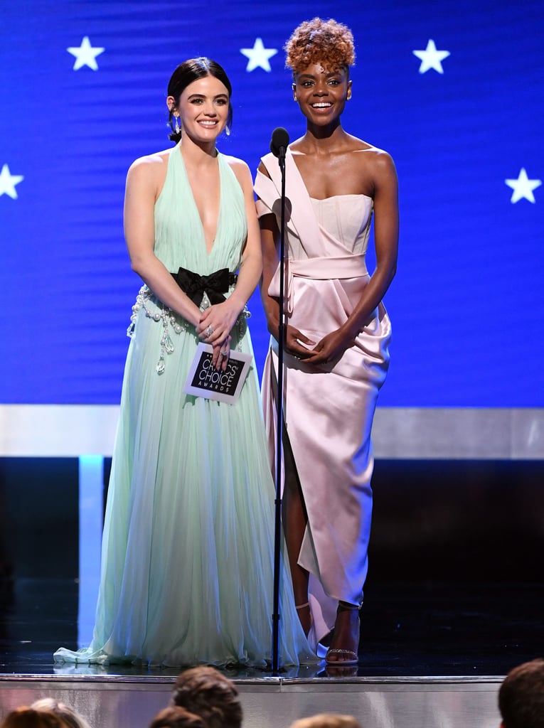 Lucy Hale and Ashleigh Murray at the Critics' Choice 2020