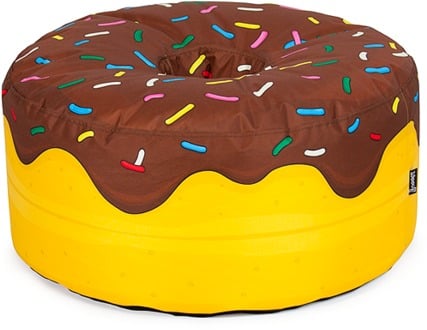 Donut With Chocolate Frosting Beanbag Chair