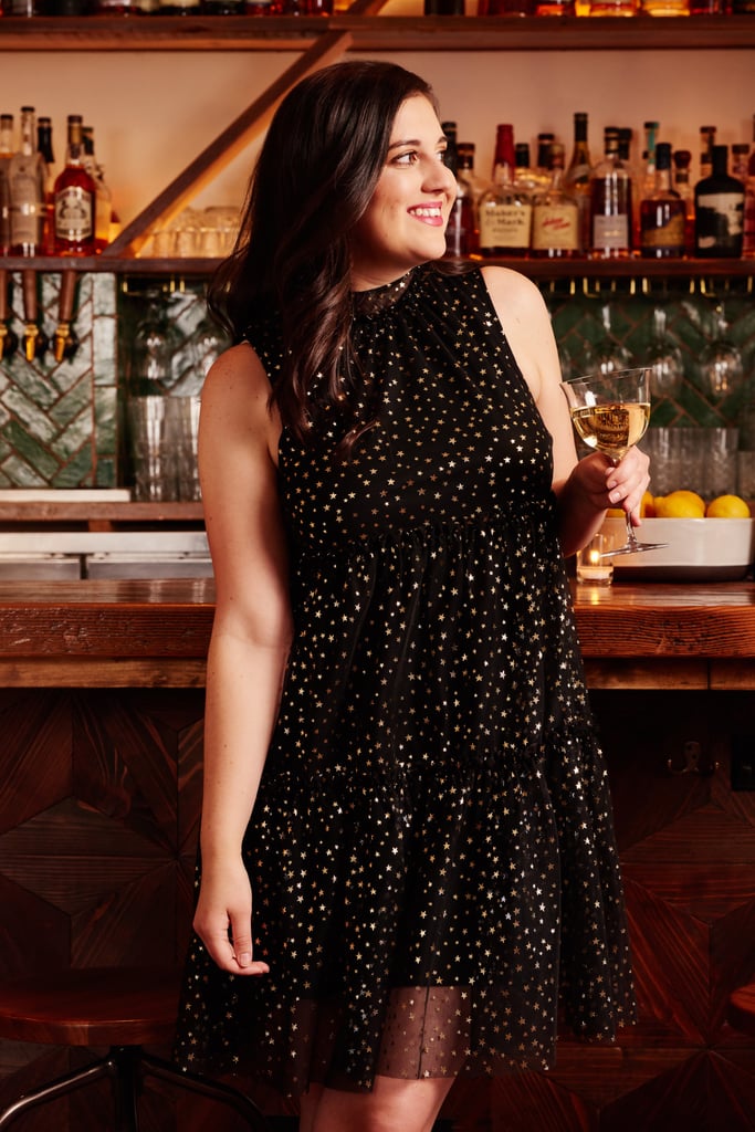 Metallic Star Tiered Party Dress