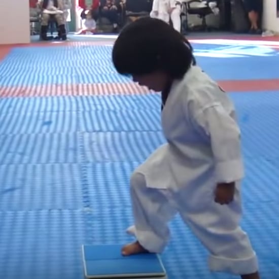 Karate Kid Makes Class Laugh Trying to Get His White Belt
