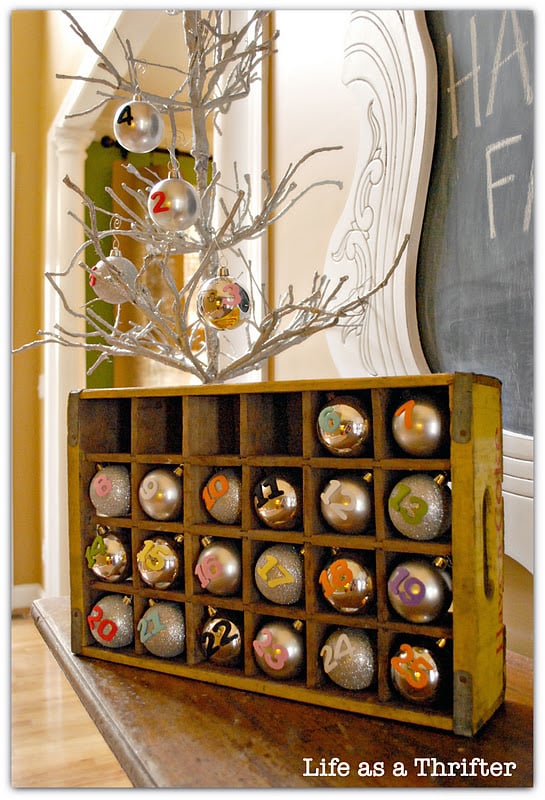 DIY: Life as a Thrifter's Upcycled Advent Calendar