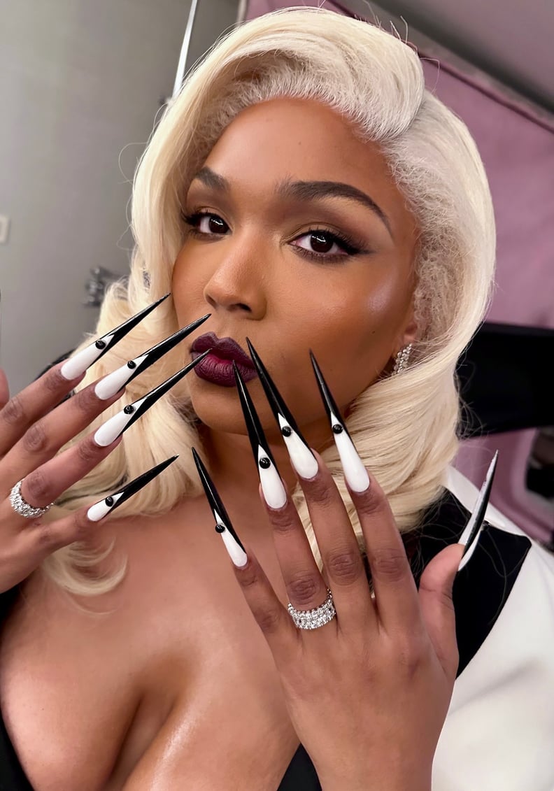 Lizzo's Sculptured French Manicure
