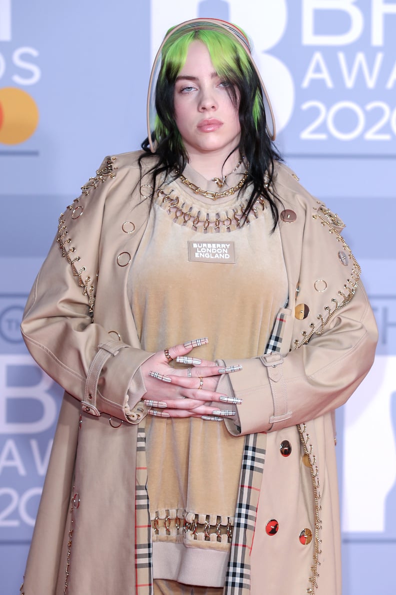 Billie Eilish Wears Custom Burberry at the 2020 BRIT Awards