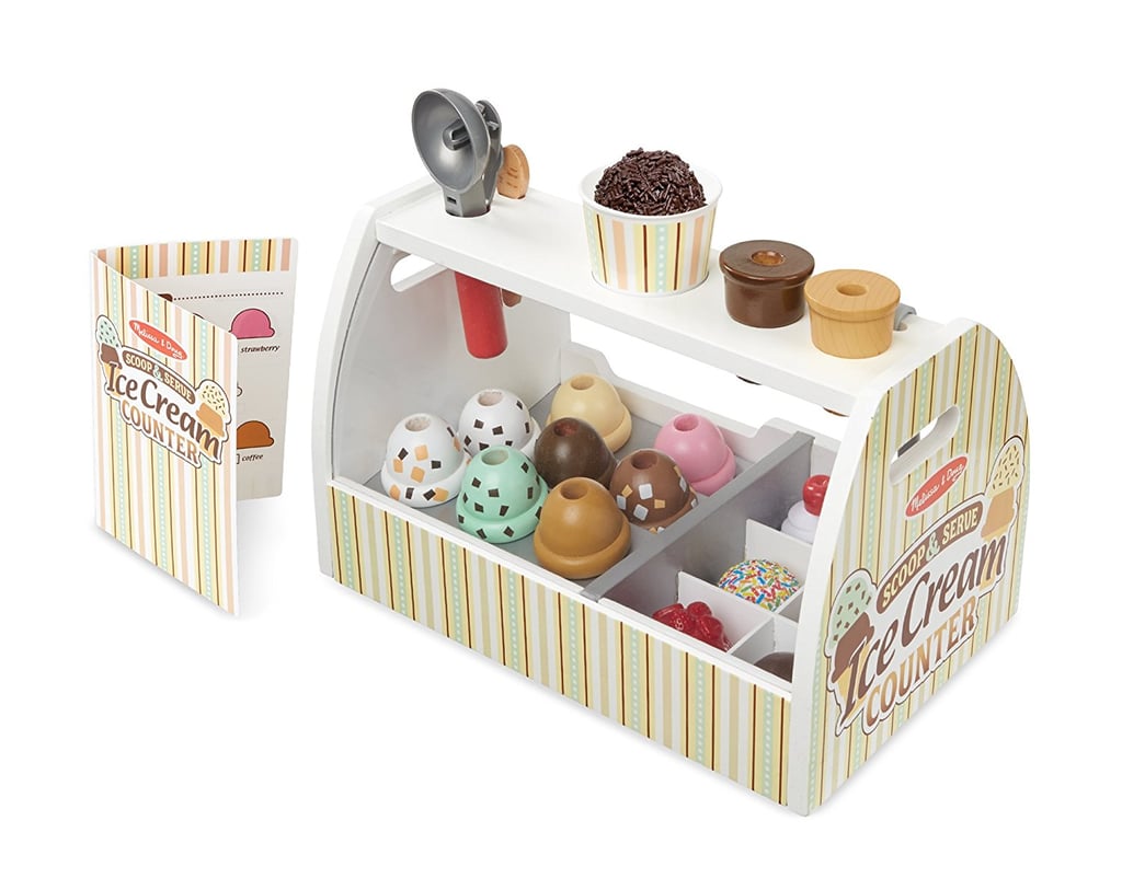 Melissa & Doug Wooden Scoop and Serve Ice Cream Counter