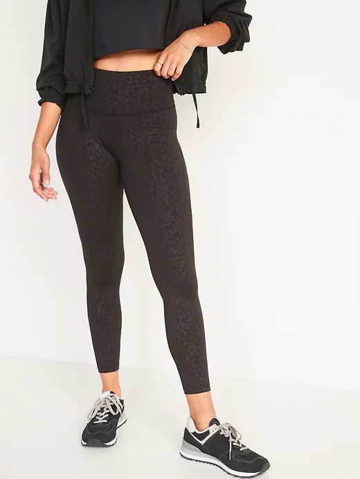 Old Navy High-Waisted PowerPress Mesh-Trim 7/8-Length Leggings, 13 Old  Navy Leggings to Grab When Must Have Pockets Is on the Top of Your Wish  List