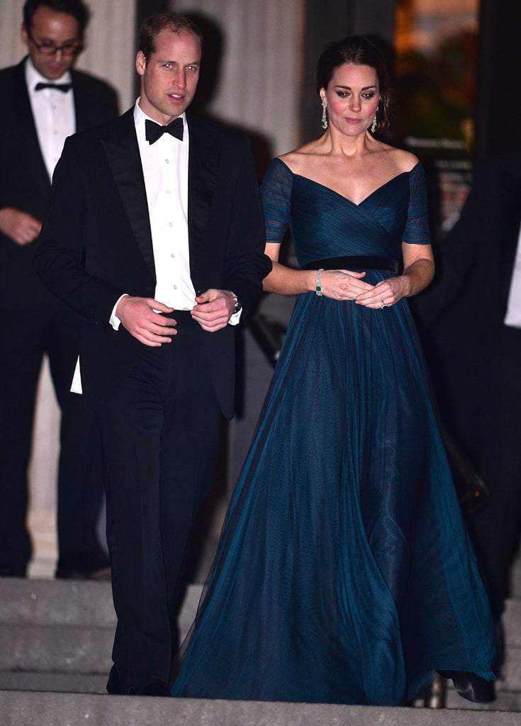 Kate Middleton Pregnant Wearing Jenny Packham Dress at Met | POPSUGAR ...