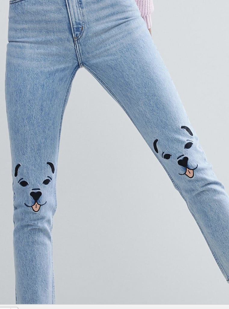 Dog Patch Jeans by Monki Kimomo