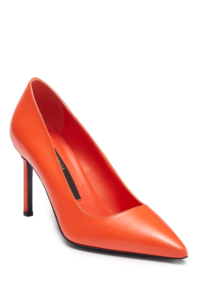 Via Spiga Nikole Leather Pointed Toe Pump