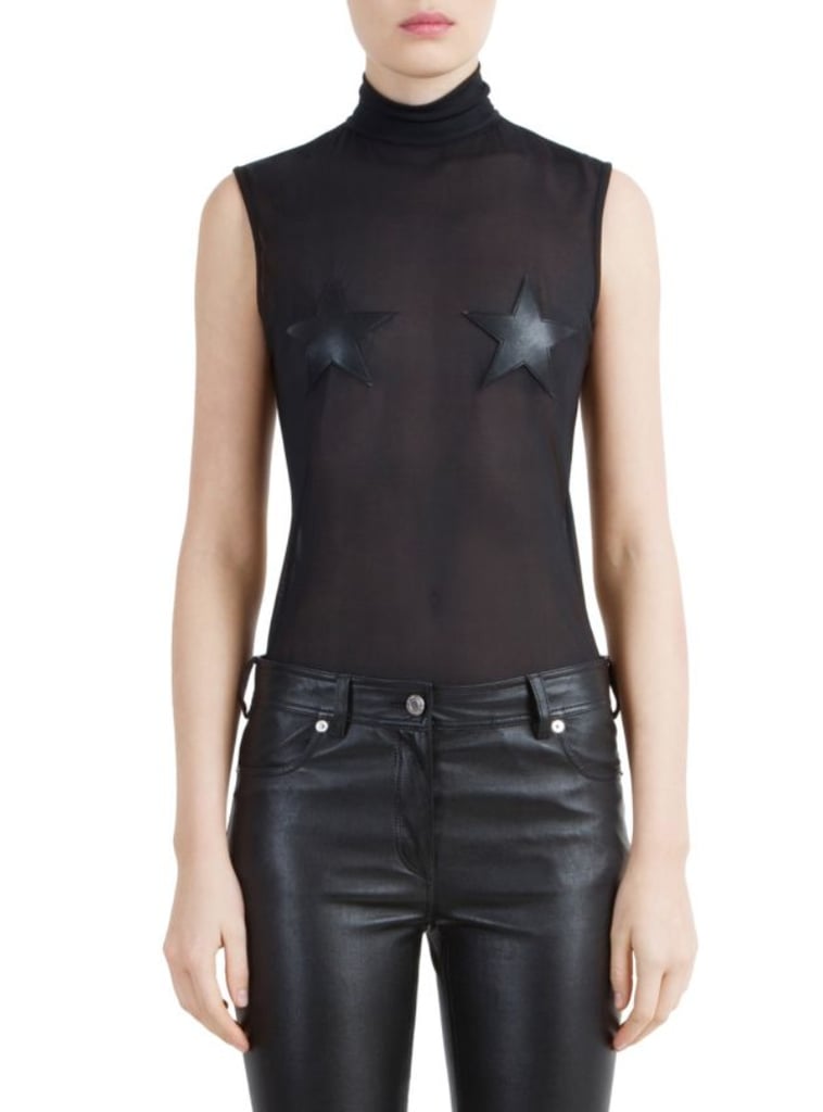 Givenchy Technical Tulle Star Bodysuit