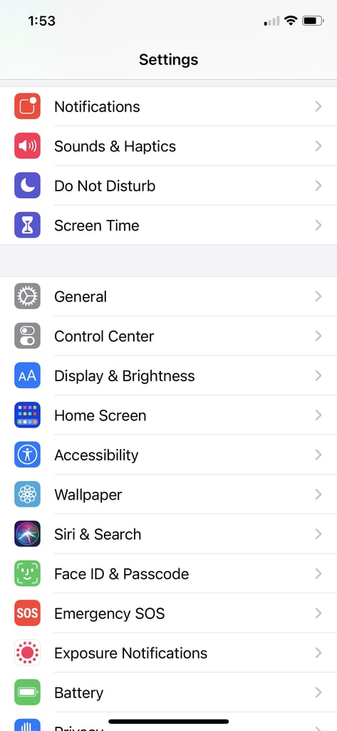 Go to the Settings App on Your iPhone and Select "Accessibility"