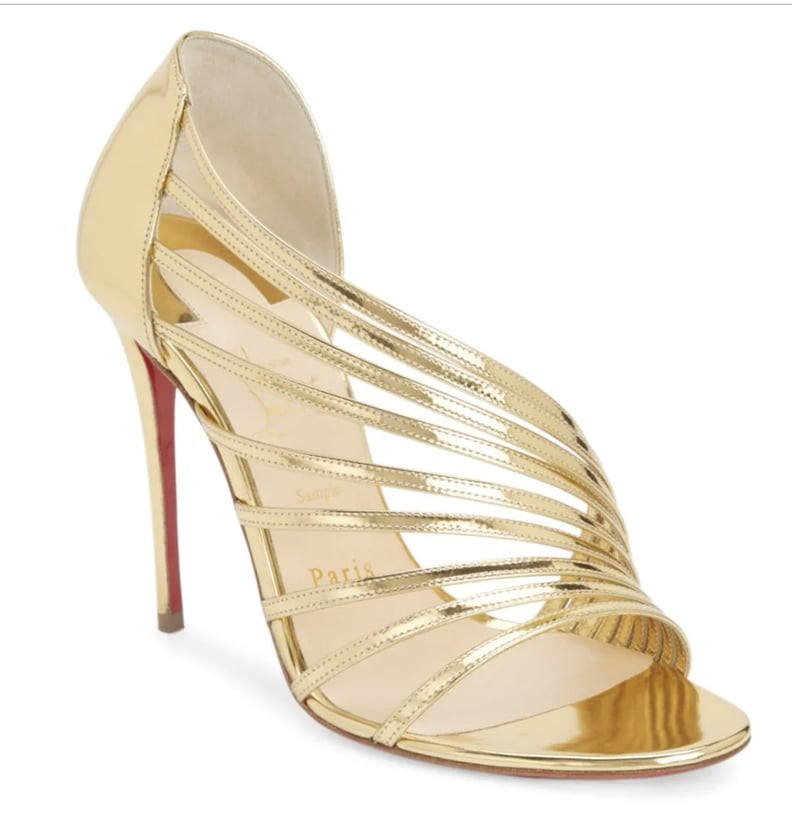 Alternative: Christian Louboutin Norina Metallic Leather Sandals