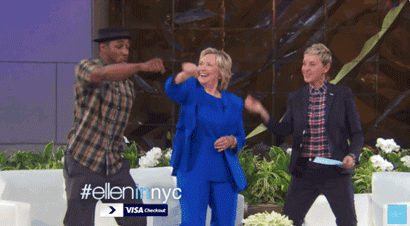 When the audience started booing Trump.