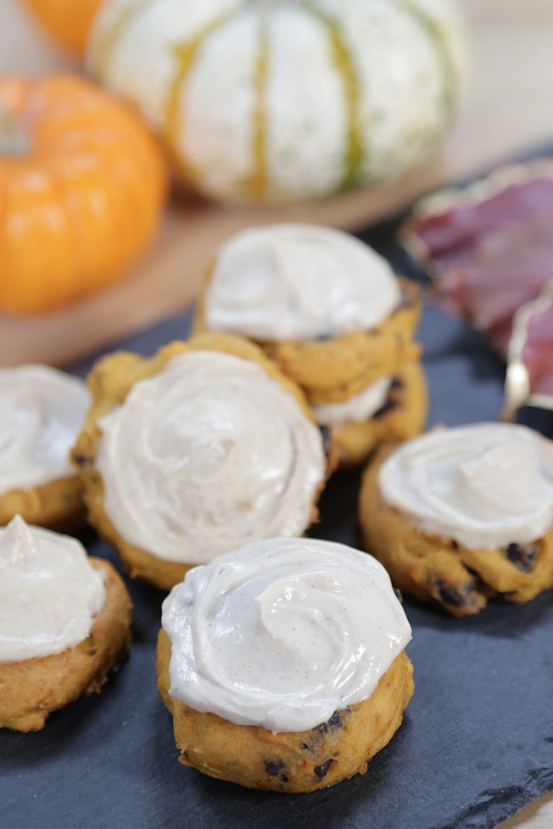 3-Ingredient Pumpkin Cookies With Coffee Cream Cheese Frosting