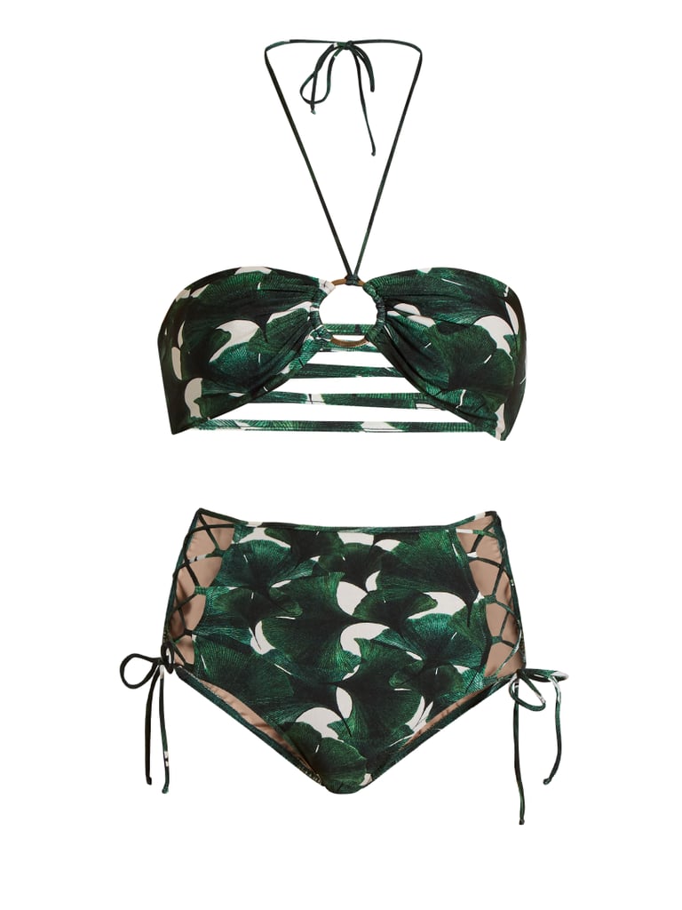 Adriana Degreas Ginkgo-Print Bandeau Bikini ($220)