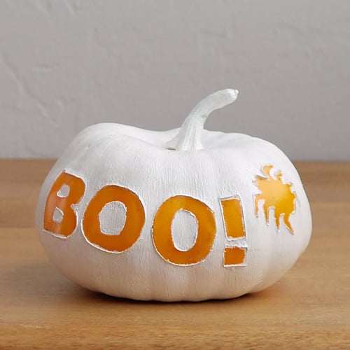 Painted "Boo!" Pumpkin