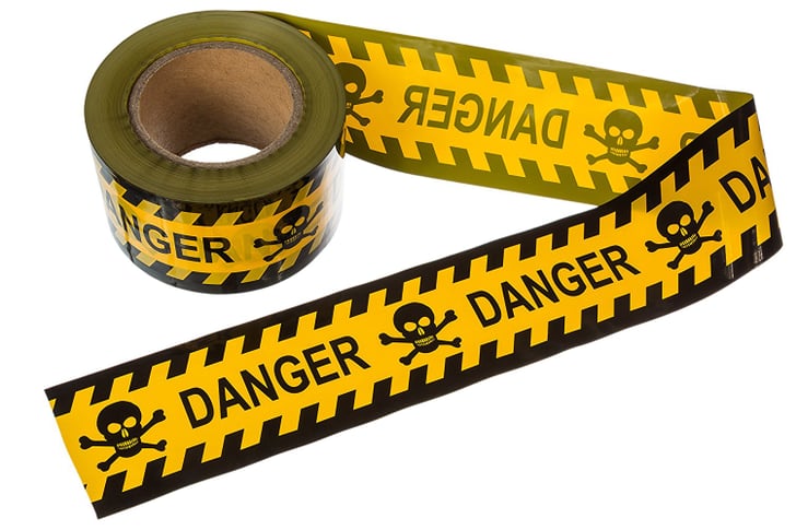 Danger Tape | Amazon Halloween Decorations 2018 | POPSUGAR Family Photo 18
