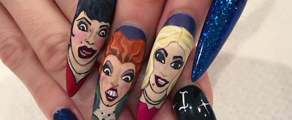 Hocus Pocus Halloween Nail Art