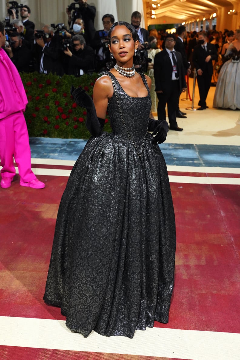 Laura Harrier Wearing H&M at the 2022 Met Gala