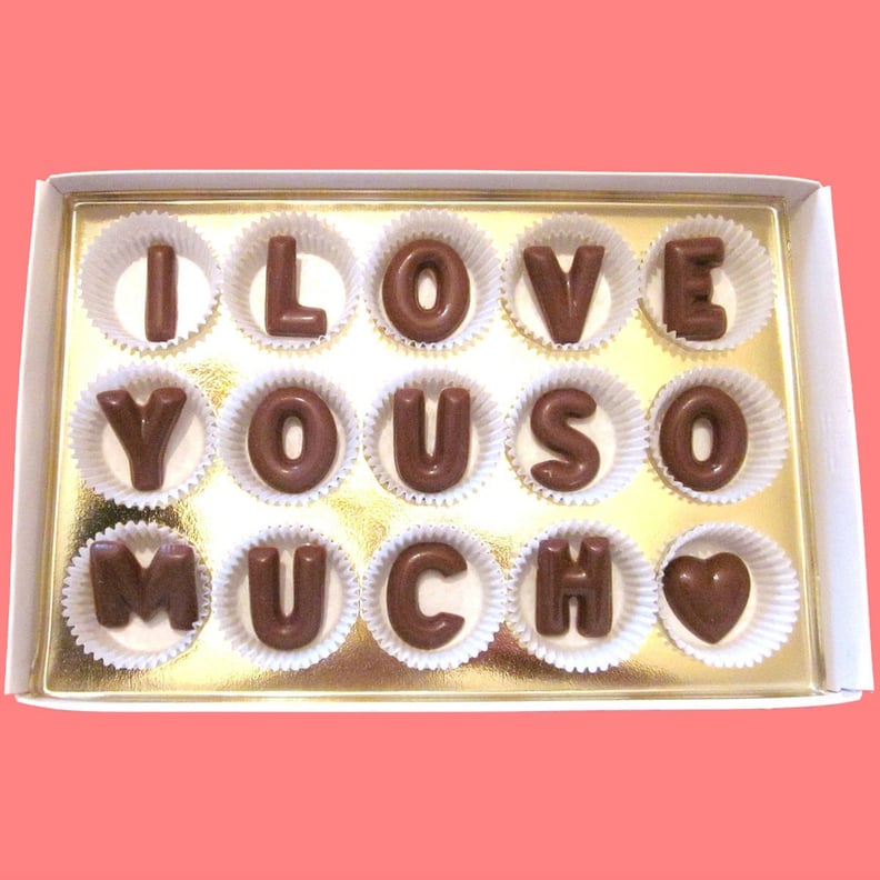 I Love You Chocolate Letters