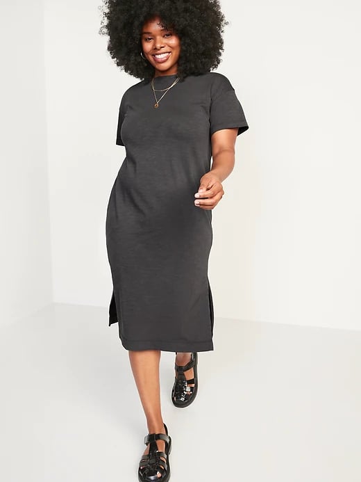 Vintage T-Shirt Midi Shift Dress