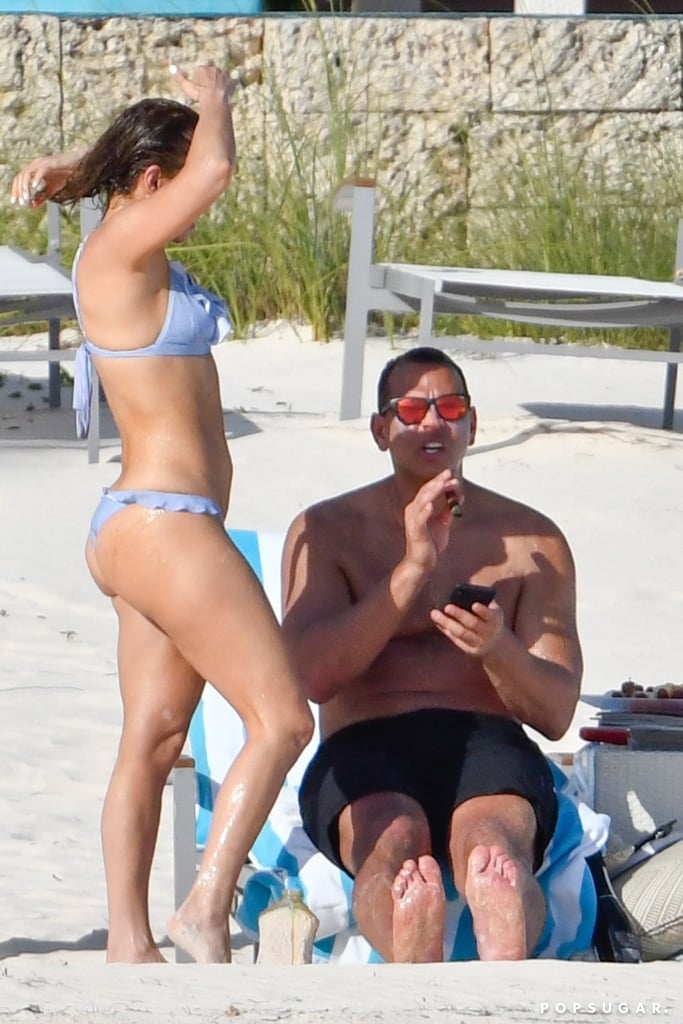 Jennifer Lopez and Alex Rodriguez in the Bahamas March 2019