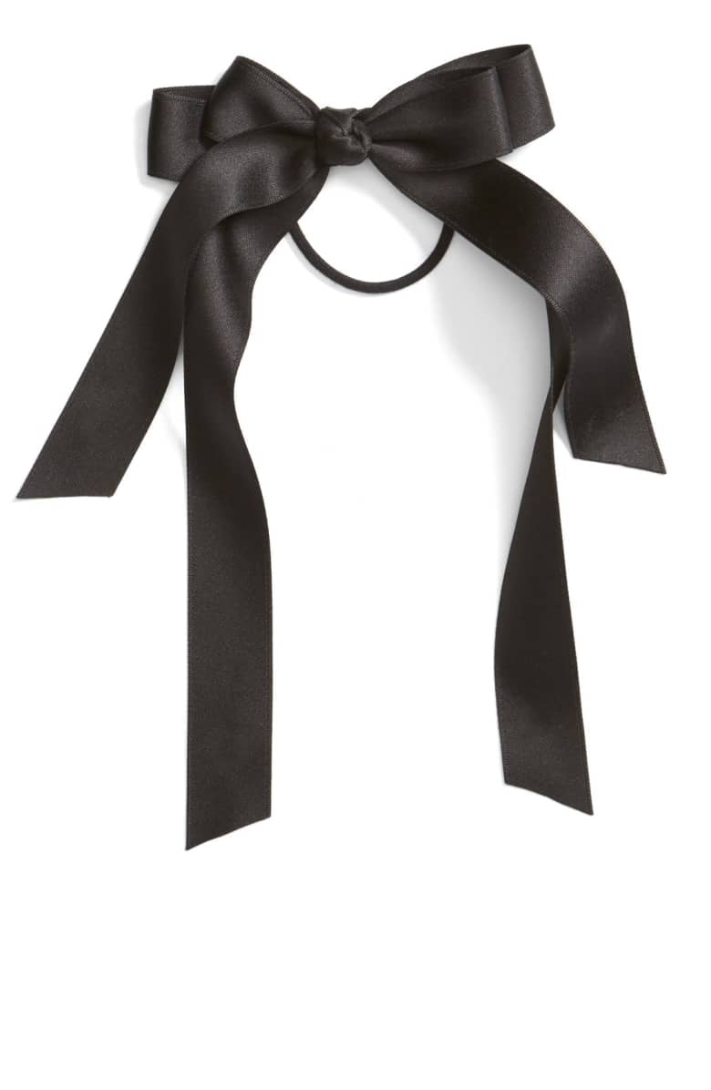 Cara Satin Bow Ponytail Holder This Nostalgic Hair Trend Is