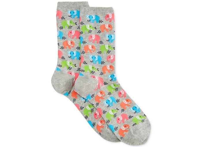 Elephant-print socks